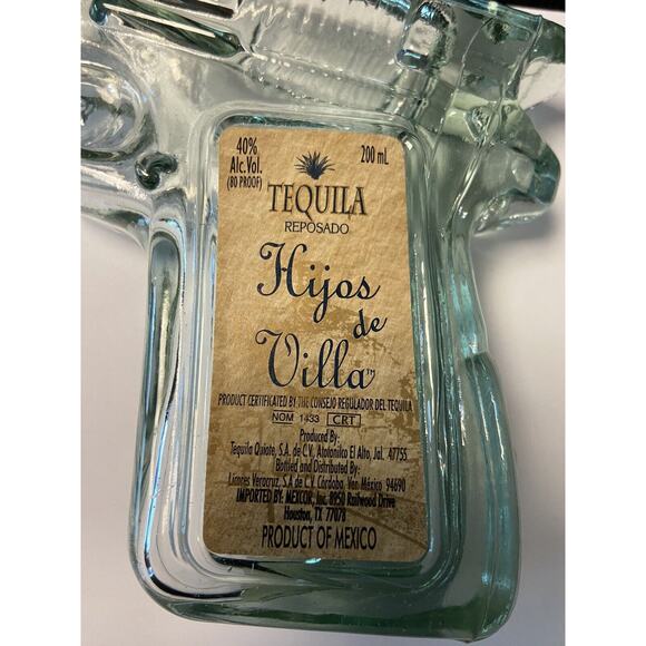 Hijos de Villa Tequila Empty 9mm Gun Glock Shaped Bottle Limited Numbered #49396 - Picture 4 of 11